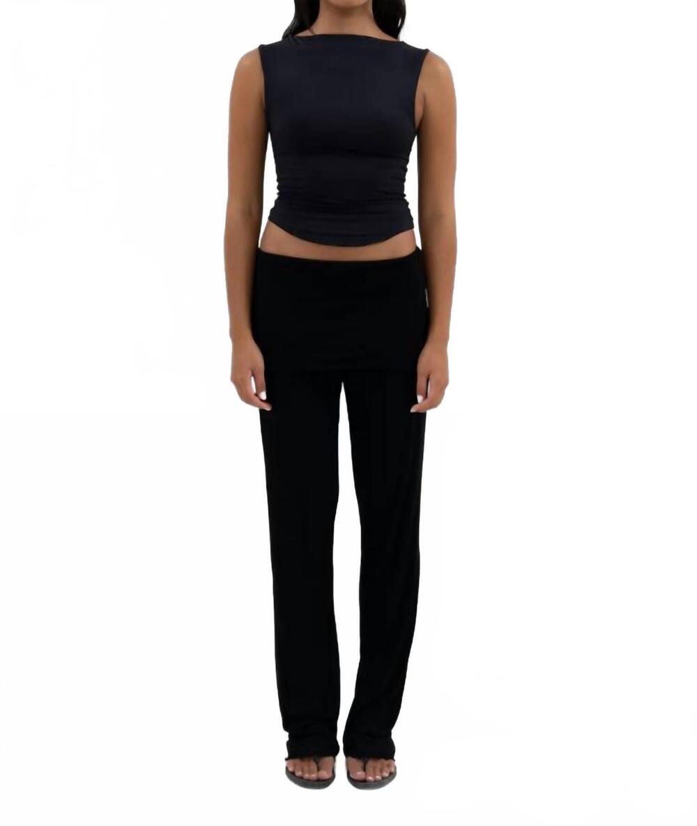 NEW BELLE ANNA eos low-rise pants in black